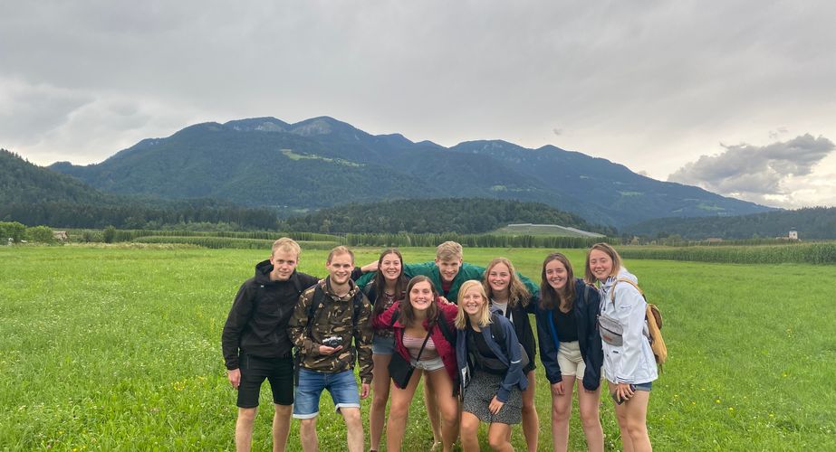 Groepsfoto weiland Groepsfoto weiland